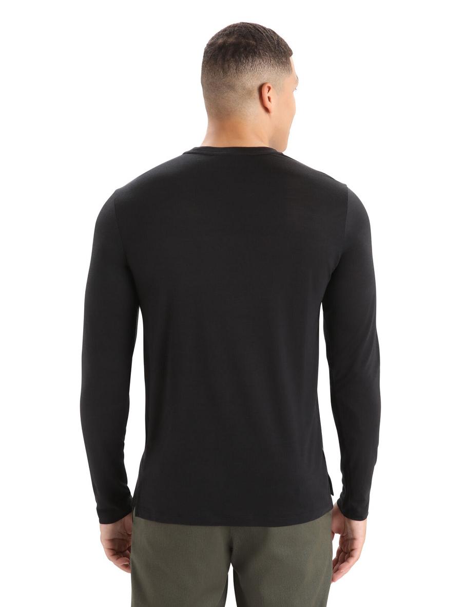 Long Sleeve Icebreaker Merino Sphere II T-Shirt Homme Noir | FR 1231UZGT